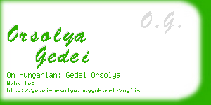 orsolya gedei business card